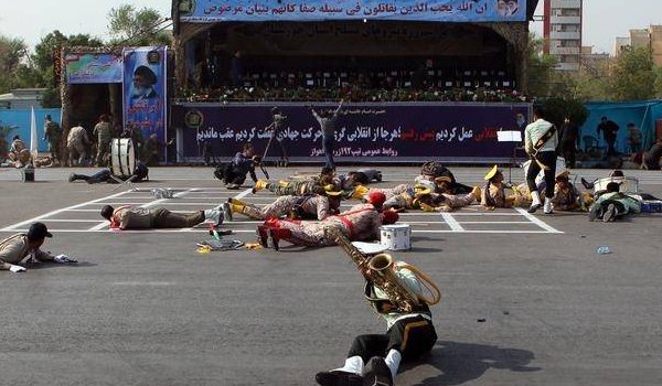 24 killed in attack on Iranian military parade