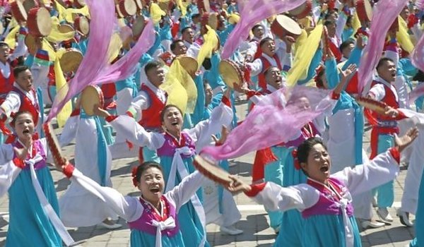 North Korea holds military parade without ballistic missile