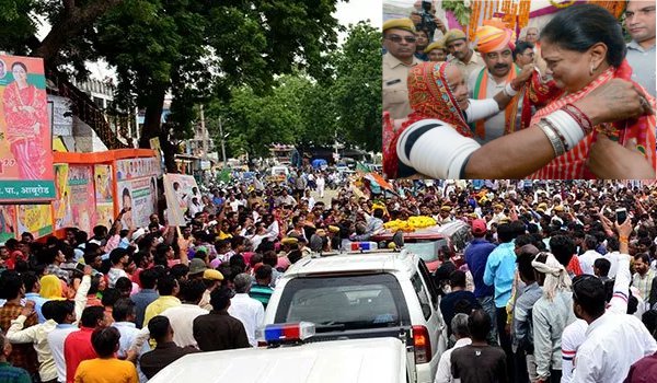 rajasthan gaurav yatra 2018 : CM Vasundhara Raje visits jalore