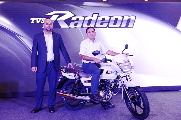 TVS Motor Company launches a new 110cc commuter motorcycle TVS Radeon in Jaipur