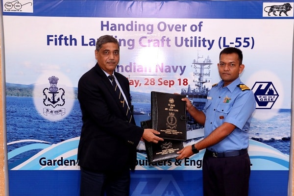 GRSE DELIVERS 6TH WARSHIP TO INDIAN NAVY IN 16 MONTHS