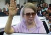 Khaleda Zia's left arm paralyzed