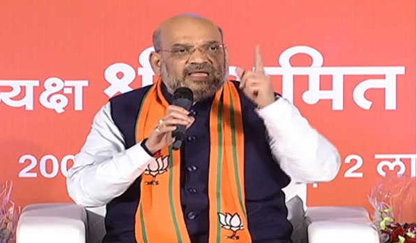 BJP President Amit Shah interacts with youth of state in jaipur