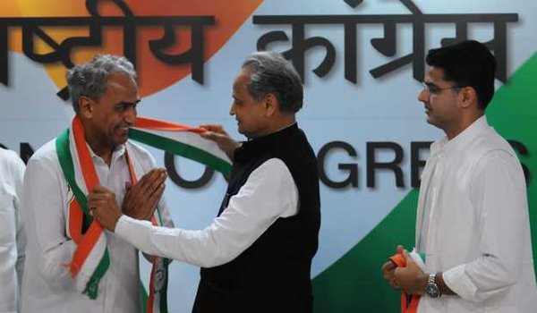 BJP Dausa MP Harish Meena Joins Congress