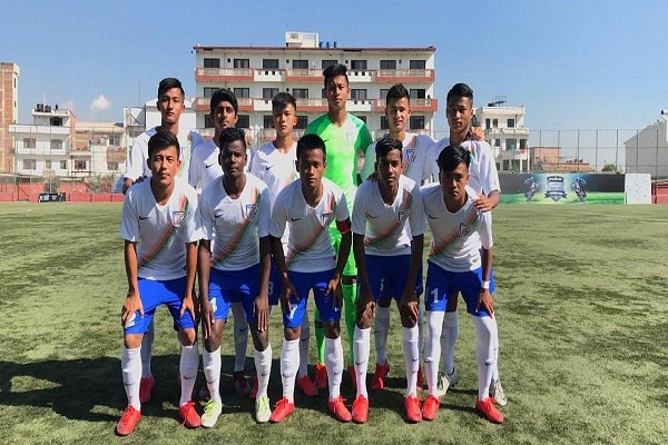 India won bronze medal defeating Nepal in under-15 football championship