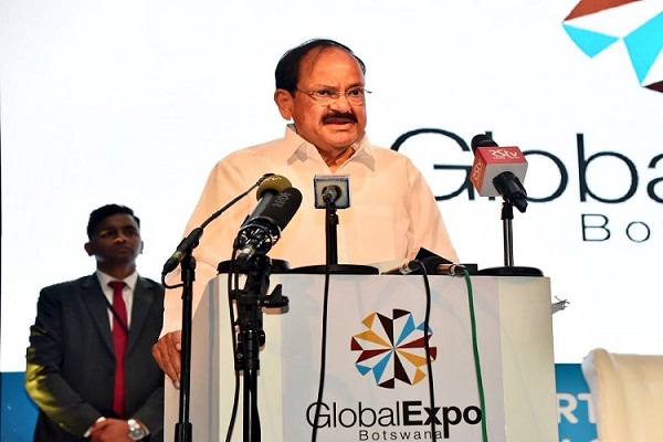 Venkaiah Naidu addressed Indian community in Botswana