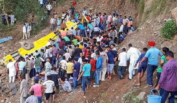 jammu and kashmir : 11 passengers killed as bus falls into gorge in punch