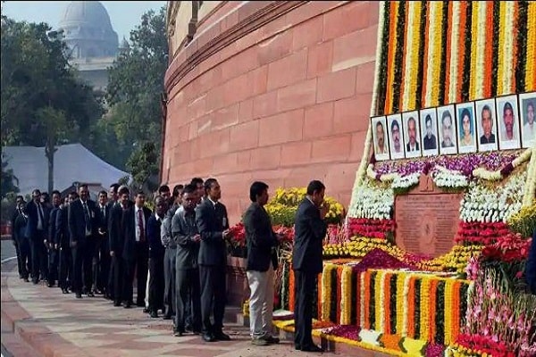 Tribute to martyrs in Rajya Sabha in Parliament building attack