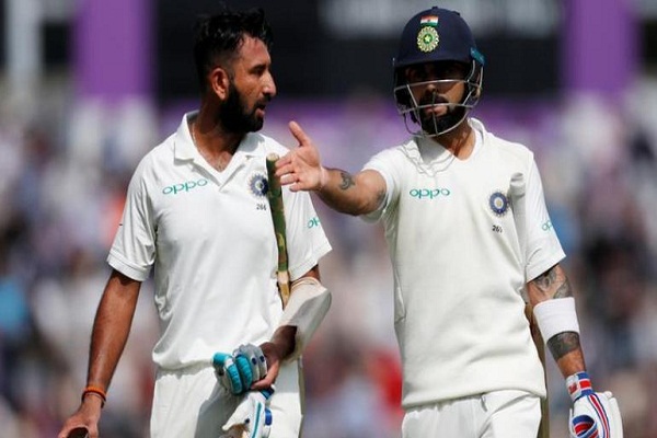 Virat Kohli tops ICC Test ranking and Pujara fourth