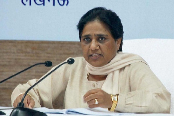 Mayawati blames BJP wins by adopting racist handcuffs