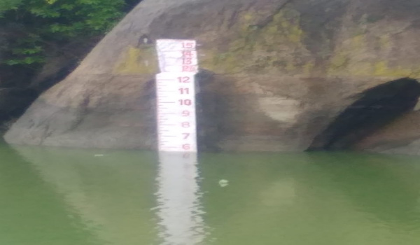 9 अगस्त 2019 को सवेरे मौनत आबू की नक्की झील में आये पानी का स्तर।