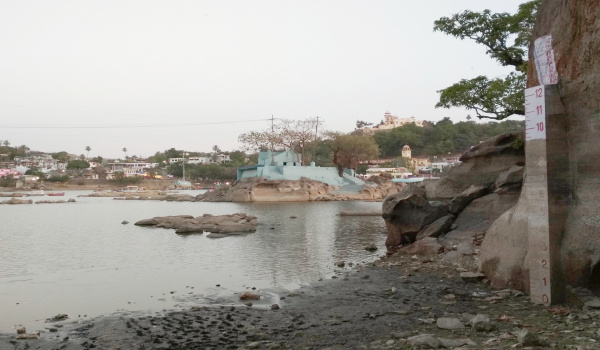 ठीक 2 महीने पहले 9 जून 2019 की शाम को नक्की झील में पानी का स्तर।