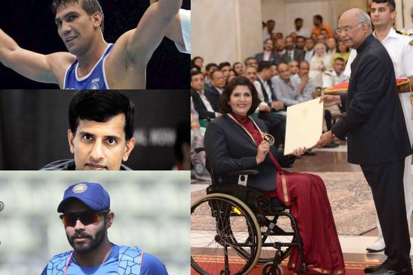 The President honored these players including Deepa malik rajiv gandhi khel ratna