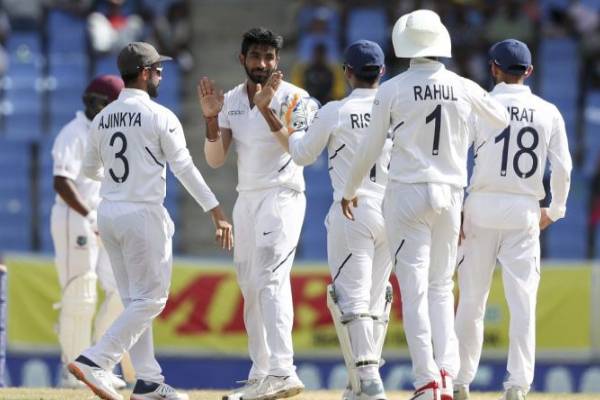 wi vs ind 1st test jasprit bumrah become the quickest indian fast bowler to 50 wickets
