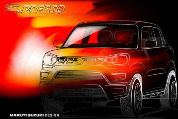 Maruti suzuki released first official sketch of its new upcoming suv s-presso