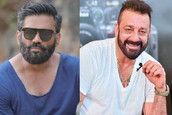 sanjay-dutt-sunil shetty caught-flirting-with-dream-girl-pooja-ayushmann-khurrana