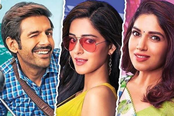 kartik aryan bhumi pednekar ananya pandey Pati Patni Aur Woh First Look