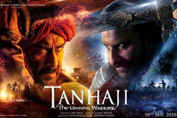 Ajay Devgan and Saif Ali Khan's starrer film Tanhaji Posters out