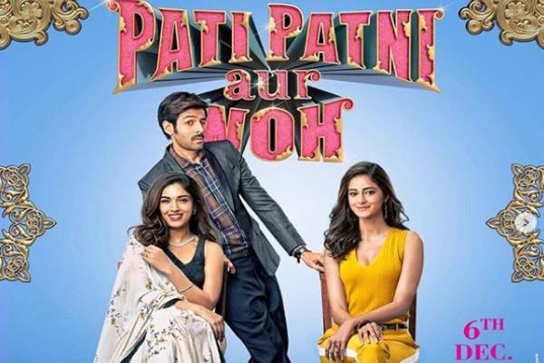 kartik-aryan-bhumi-pednekar-ananya-pandey-pati-patni-aur-woh-poster