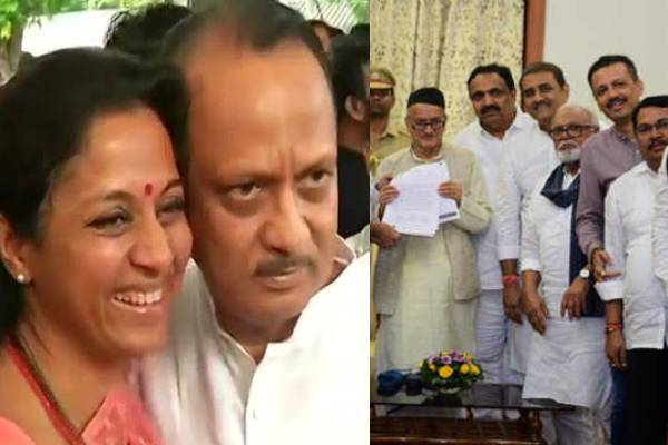 MLAs sworn in Maharashtra and Supriya sule hugged ajit pawar