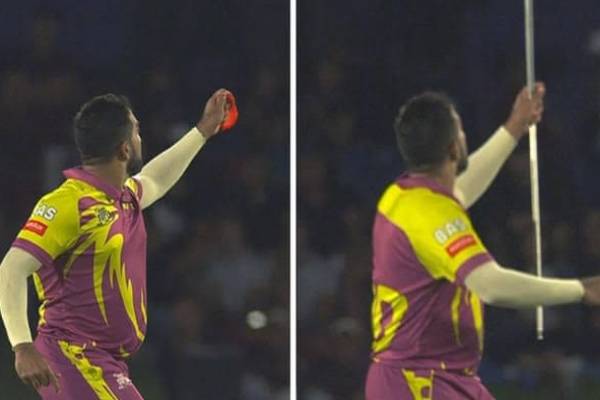 African bowler tabraiz shamsi showed magic after taking wickets