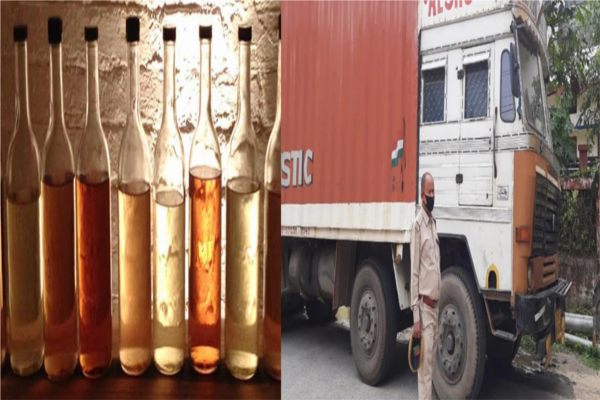 STF recovered 50 lakh liquor from truck in Uttar Pradesh