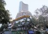 The stock market recovered from the fall the Sensex rose 243 points