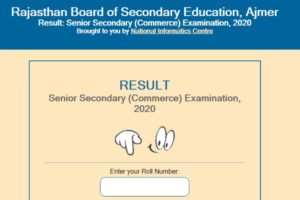 Rajasthan Senior Secondary Commerce class results declared