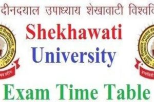 Shekhawati University final year timetable for remaining examination released