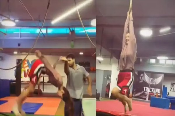Bollywood actress Disha Patani shared a stunt video