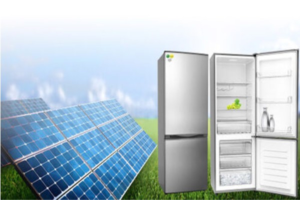 Solar-powered refrigerator made