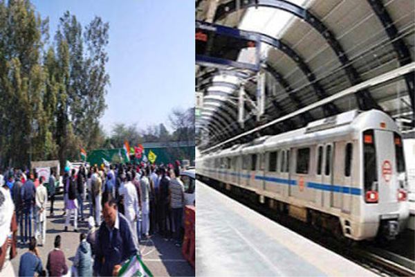 Movement farmers blockade jam many metro stations temporarily closed