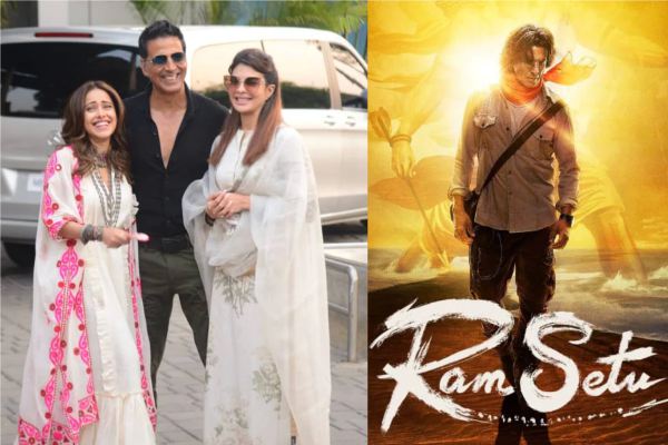 actor Akshay Kumar took a Muhurta shot of the film Ram Sethu after seeing Ramlala