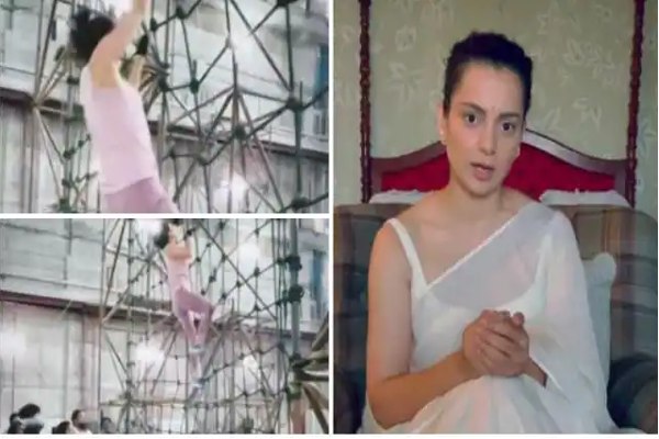 Actress Kangana Ranaut is taking army training for the film Tejas