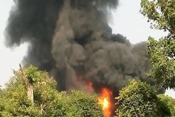 A fire in the factory with a loud blast in Kanpur