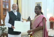 नरेन्द्र मोदी रविवार शाम 7:15 बजे लेेंगे प्रधानमंत्री पद की शपथ