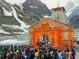 तीन नवंबर को बंद होंगे केदारनाथ मंदिर के कपाट