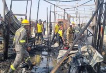 महाकुंभ में लगी आग एसडीआरएफ ने बुझाई, अचेत राजस्थानी महिला रेस्क्यू