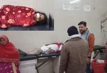 बहराइच में एक सिरफिरे ने सरेराह अपनी पत्नी की नाक काटी