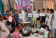 व्यक्तित्व विकास शिविर में बच्चों ने कागज पर उकेरी कला, मेडिटेशन का लिया संकल्प