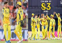 IPL 2025 : चेन्नई सुपर किंग्स ने गुजरात टाइटंस को 83 रनों से हराया