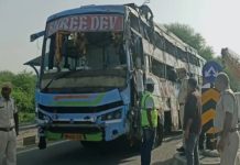 राजसमंद में बस पलटने से 3 लोगों की मौत, 23 घायल