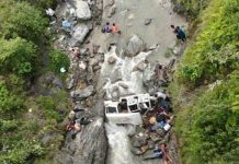 उत्तराखंड के पिथौरागढ़ में वाहन खाई में गिरा, 8 लोगों की मौत, 6 घायल
