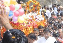 मंत्री सुरेश रावत के पिता सूरज सिंह रावत की देह पंचतत्व में विलीन