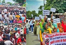 रेप के दौरान स्कूली छात्रा की मौत से गुस्साए कीर समाज का प्रदर्शन