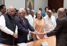 सुदर्शन रेड्डी ने उप राष्ट्रपति चुनाव के लिए नामांकन पत्र दाखिल किया