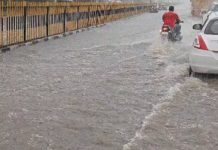 जयपुर में मूसलाधार बरसात से जनजीवन अस्तव्यस्त