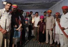 विजयदशमी पर बनेवडा गांव में राजपूत समाज ने किया शस्त्र पूजन