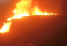 श्रीगंगानगर में दो व्यक्तियों ने डाक्टर के घर के बाहर खड़ी कार फूंकी