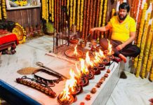 राजगढ धाम पर अखण्ड ज्योति का विधिवत समापन